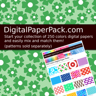 Digital papers with beautiful patterns in 250 colors
