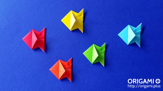Very easy origami fish tutorial