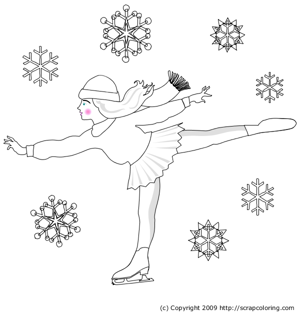 ice skaters coloring pages - photo #32