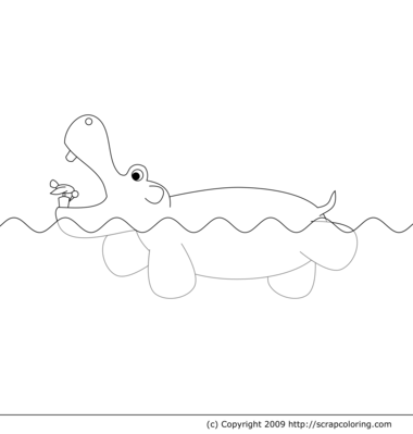 Swimming Hippopotamus -- 16/04/10