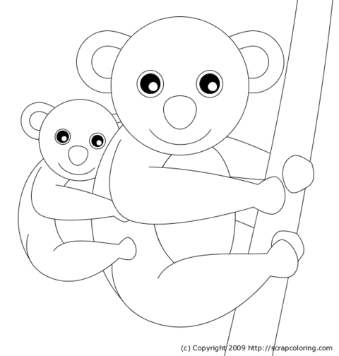 Koala Mom and Baby
