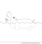 Swimming Hippopotamus -- 16/04/10