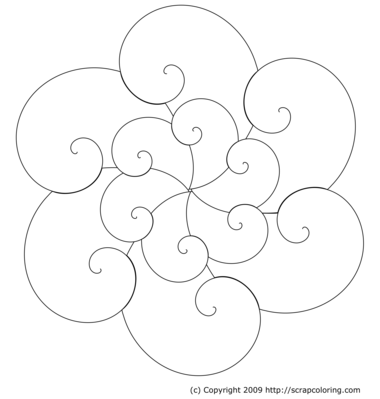 Snowflake Coloring on Snowflake Coloring Page